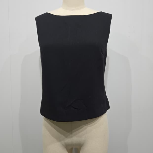 막스마라 블랙 민소매 블라우스 여성