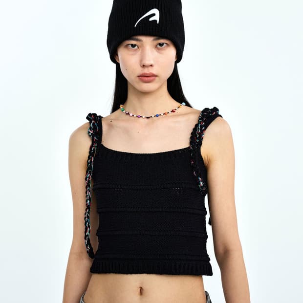 F) 아더에러 23ss 니트 케미 탑 블랙