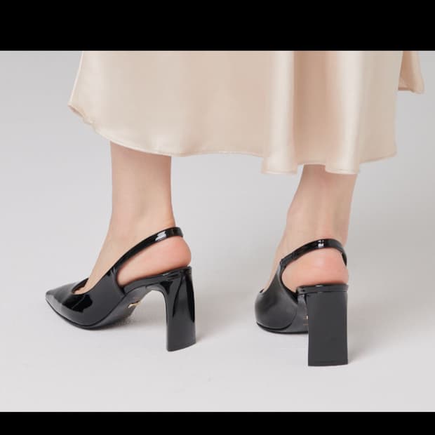 쇼쉬르라팡 York Slingbacks 8cm