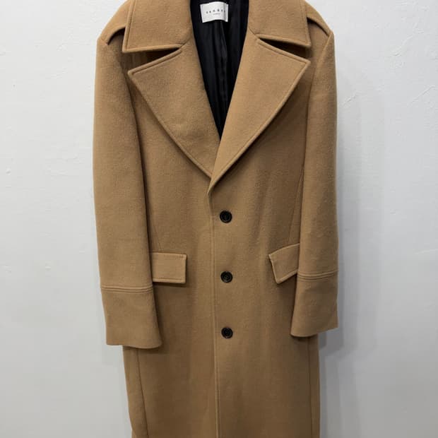 정품) 산드로옴므 코트 브라운 100