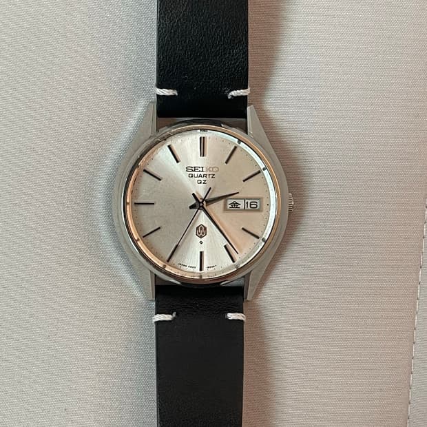 세이코 빈티지 0923-8000 36mm 쿼츠 시계