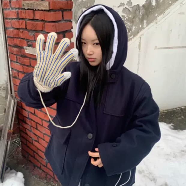 104갤러리 머스트 숏코트 네이비