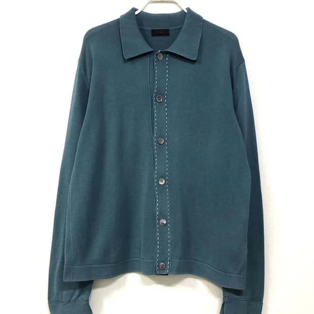 한섬 time 타임옴므 남성 코튼 니트 카라 가디건 _ 딥소라 105