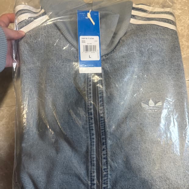 L사이즈 아디다스 아트모스 파이어버드 데님 트랙탑 인디고 KS2227