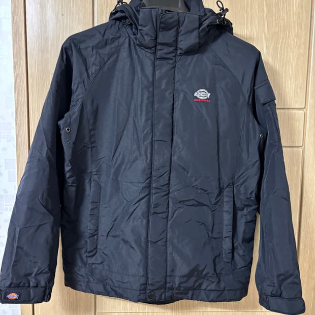 디키즈 블랙 후드 바람막이 점퍼