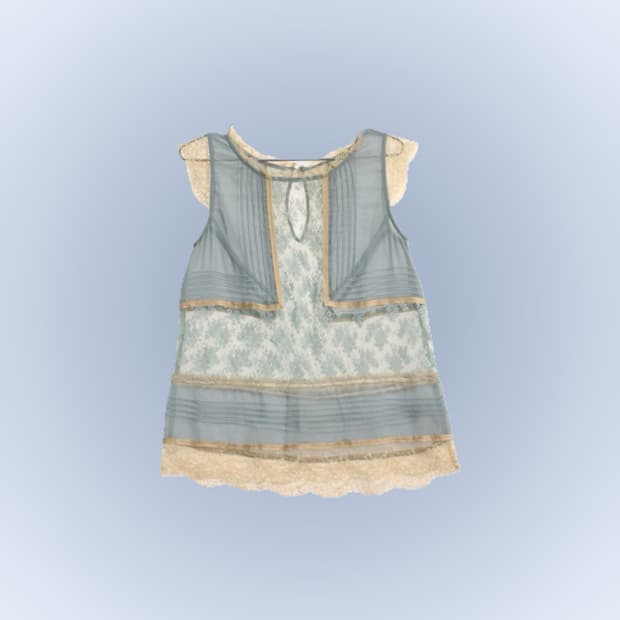 race sleeveless blouse 