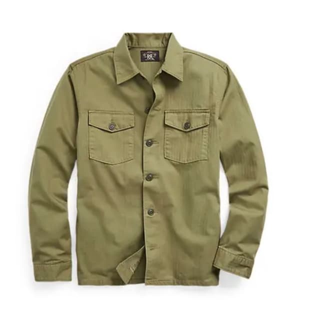 RRL 더블알엘 헤링본 트윌 셔츠