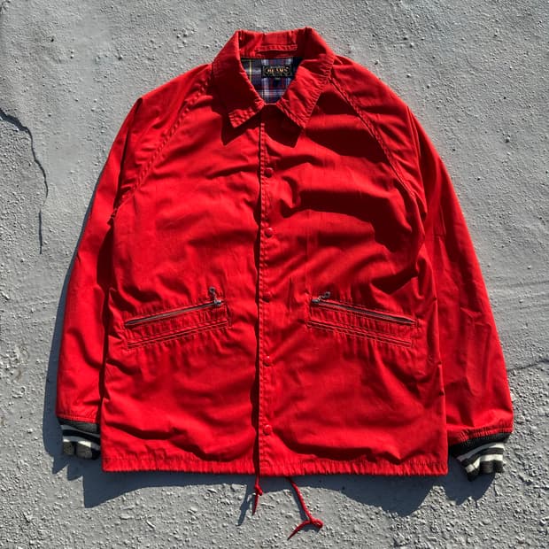 빔즈플러스 블루종 드리즐러 자켓 레드 L 