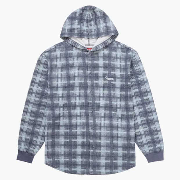 (L) 23fw 슈프림 플레이드 니트 셔츠