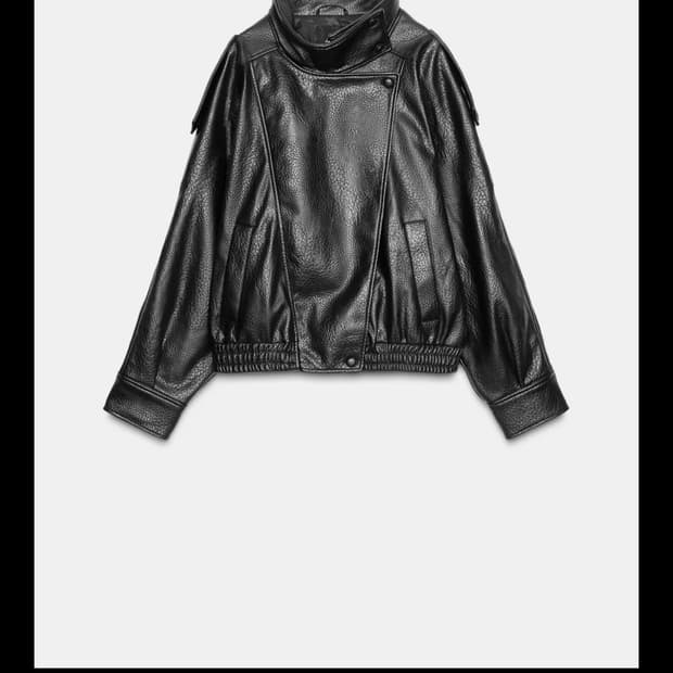 자라 레더 자켓