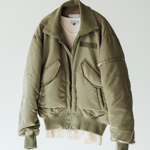 벨리에 랜더 플라이트 자켓 - 카키 팝니다