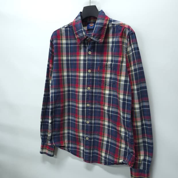 디키즈(DICKIES) 워싱 체크셔츠 (55~66)