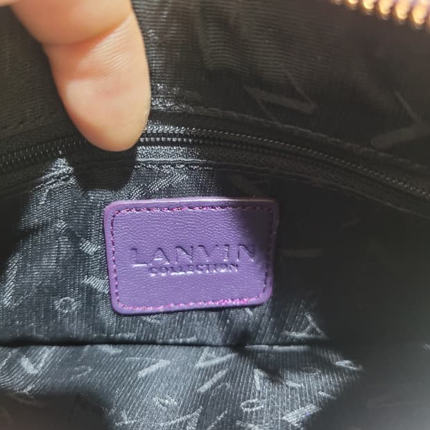랑방 컬렉션 퍼플 도트 파우치
