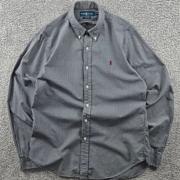 폴로랄프로렌 슬림 핏 체크 패턴 셔츠 ( L ) / 11024