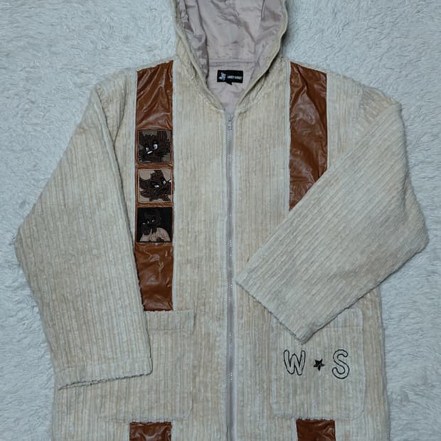 Wolf Spirit 코듀로이 후드 자켓 M~L