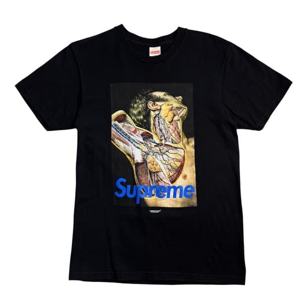 슈프림 X 언더커버 아나토미 해부학 티셔츠 블랙