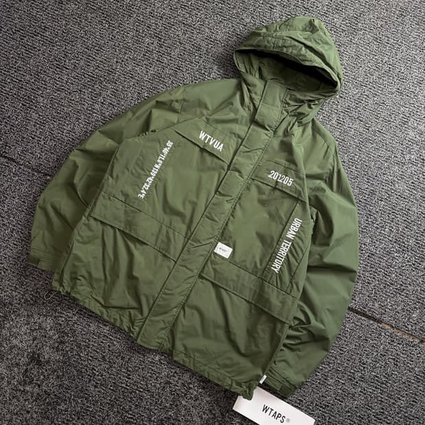 WTAPS 더블탭스 쉐르파 후디드 나일론 타프타 자켓 2714