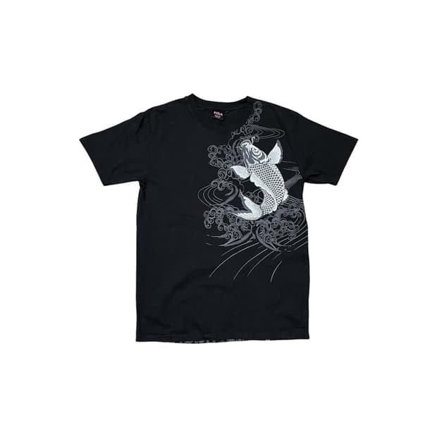 [Vintage] Glitter Koi Printed T Shirt