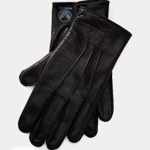 RRL 라인 레더 글로브 S