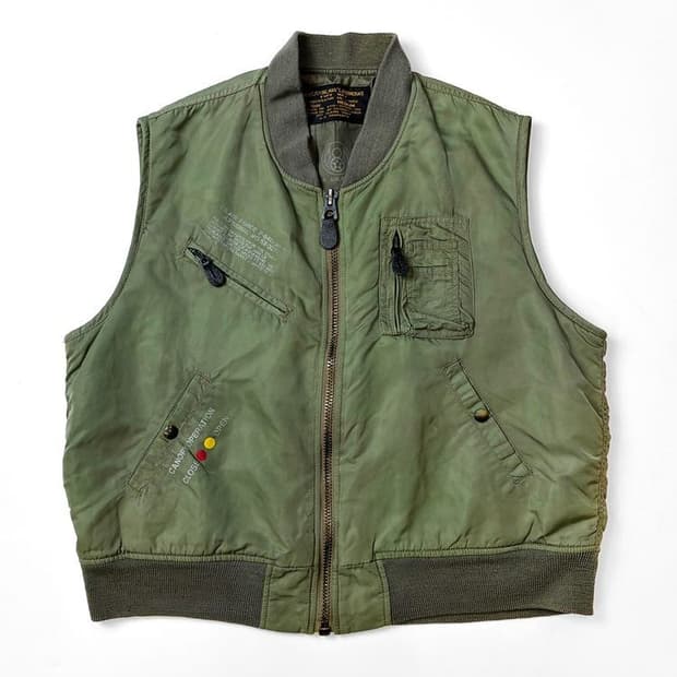 US Ma-1 밀리터리 야상 베스트 PN4598