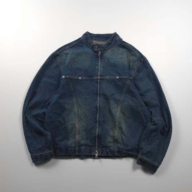 라퍼지스토어 워싱 데님 라이더 자켓 (L)