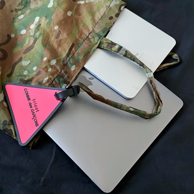 꼼데가르송 Tricot Camo Tote Bag