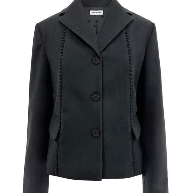 체메씨 폼보우 자켓 차콜