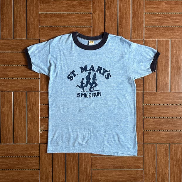70‘s Russell athletic usa ringer 1/2 tee