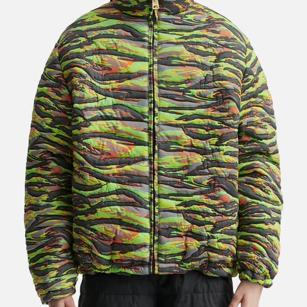 Erl 타이거 카모 패딩 푸퍼 