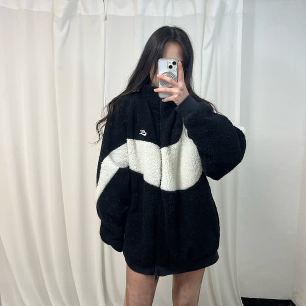 Nike Big Swoosh Reversible Fleece Jacket