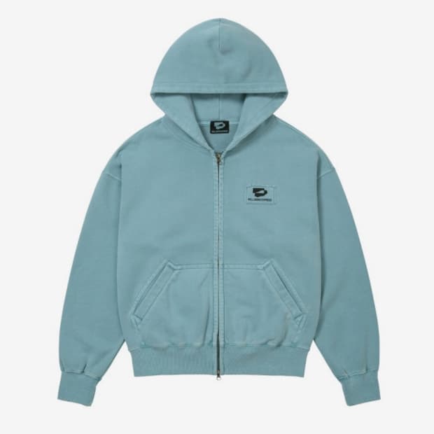 구함) 웰빙익스프레스 Logo Patch Zipup Hoodie 