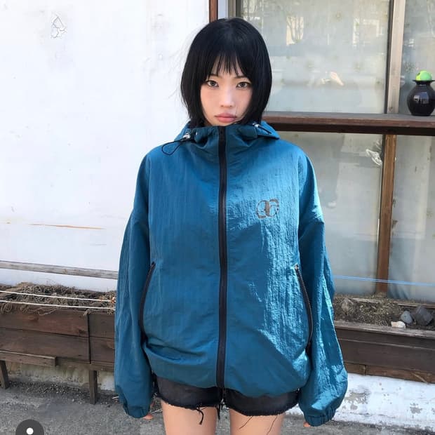 애즈온 윈드브레이커 WOODY WINDBREAKER / BLUE-GREE