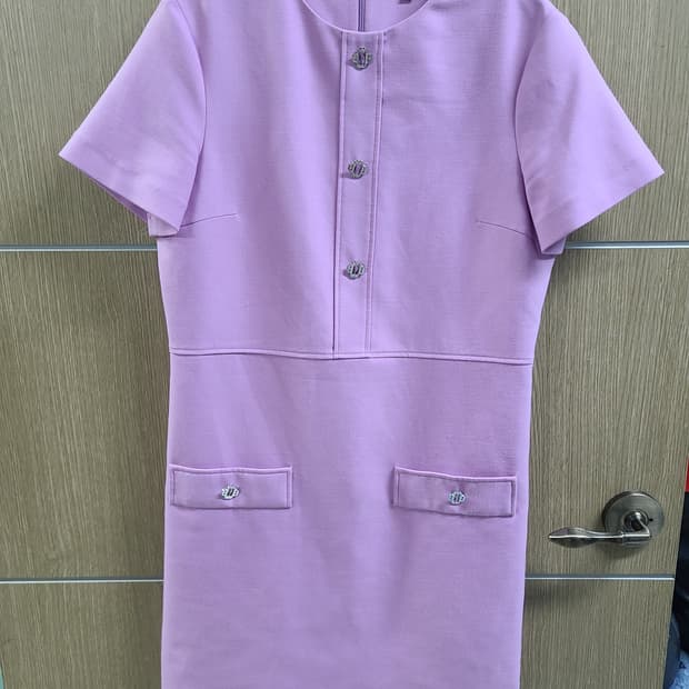 마쥬 라벤더 반팔 원피스 38