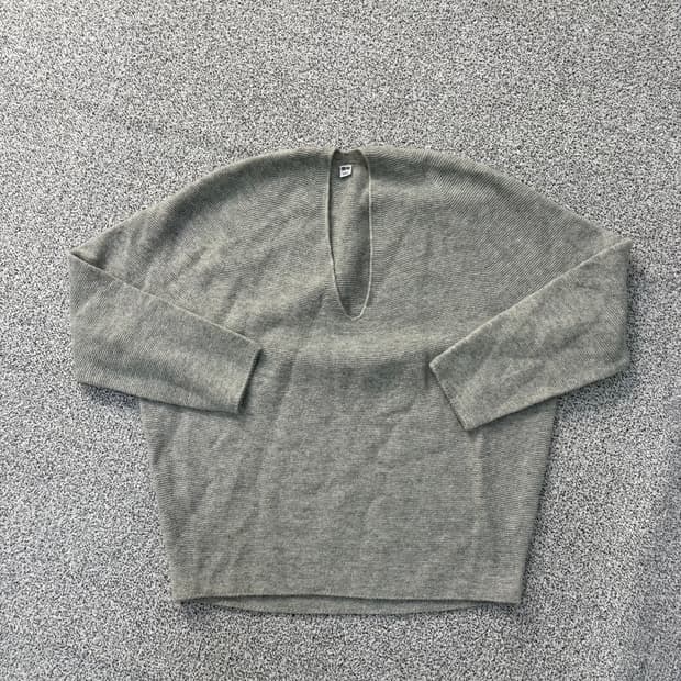 L 유니클로 울 니트 긴팔티 0309J