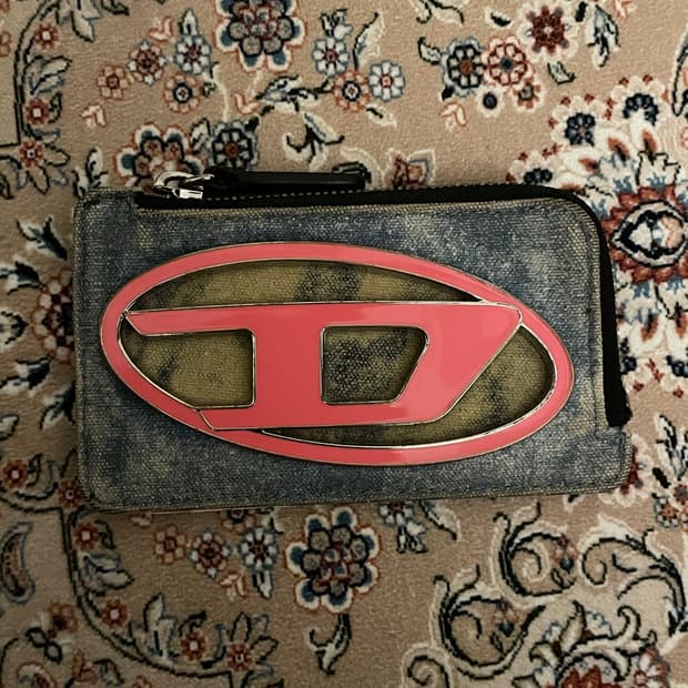 디젤 D logo 카드지갑