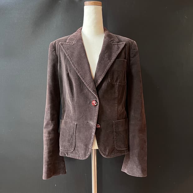 막스마라 메인라인 코듀로이 테일러드 자켓