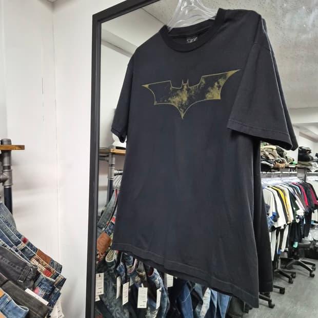 BATMAN BEGINS 2005년 공식 무비 머천다이징 반팔 티셔츠
