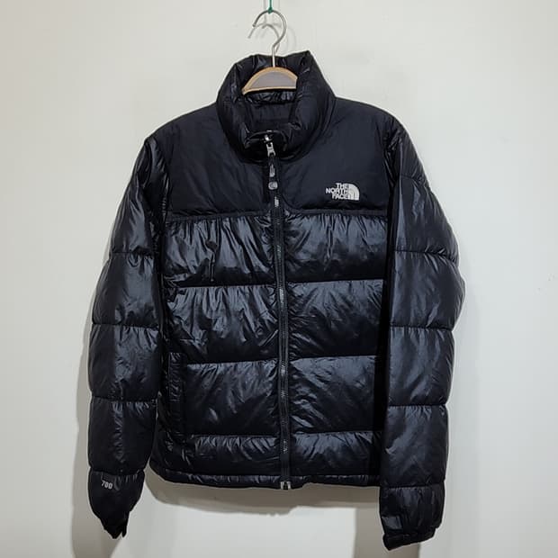 (M) 노스페이스 눕시패딩 점퍼 블랙 거위털 700 구스다운 자켓 