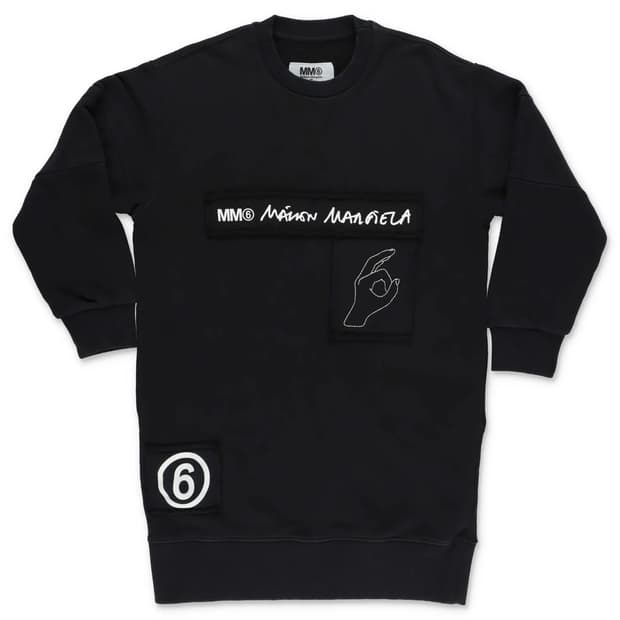 MM6 Logo Print Sweatshirt Dress