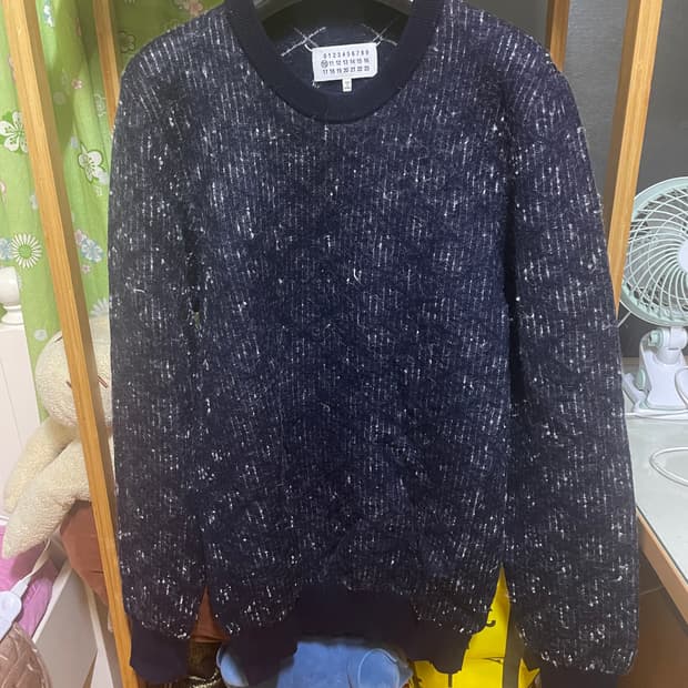 메종 마르지엘라 네이비 모헤어 니트