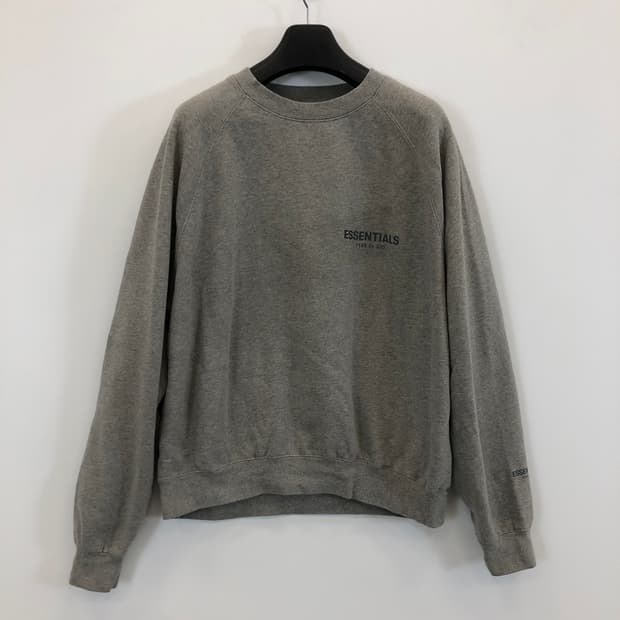 피오갓 에센셜 그레이 스웻셔츠 M 오버