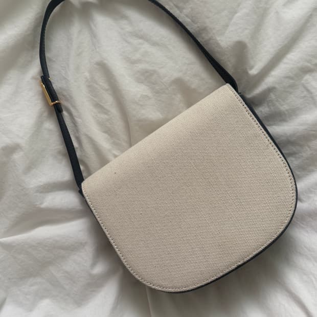 recto 렉토 시그니처 캔버스 미디엄백 (숄더백)