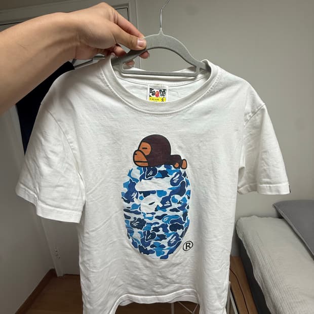 [S]  베이프 카모 마일로 반팔