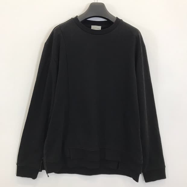 솔리드옴므 사이드지퍼 스웻셔츠 블랙 [110]