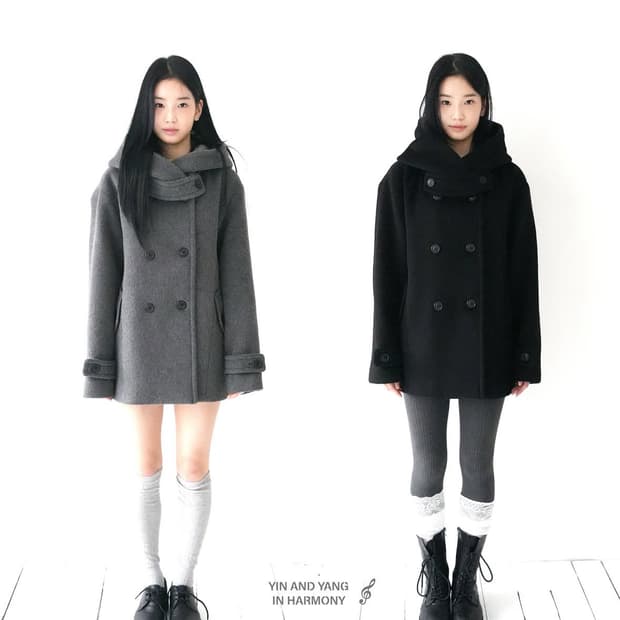 인앤양인하모니 미야 코트 블랙