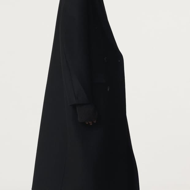 렉토 25FW 클래식 테일러드 더블코트 블랙