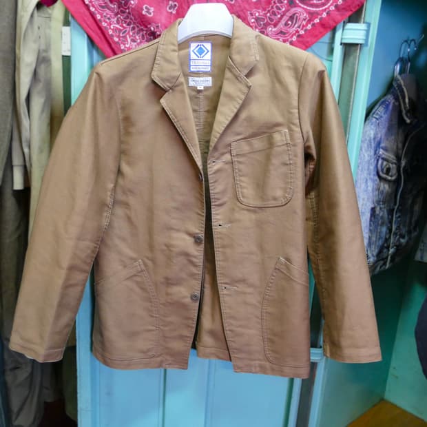 [M] 유나이티드 애로우즈 X 트라보 프렌치 워크 자켓 브라운 컬러