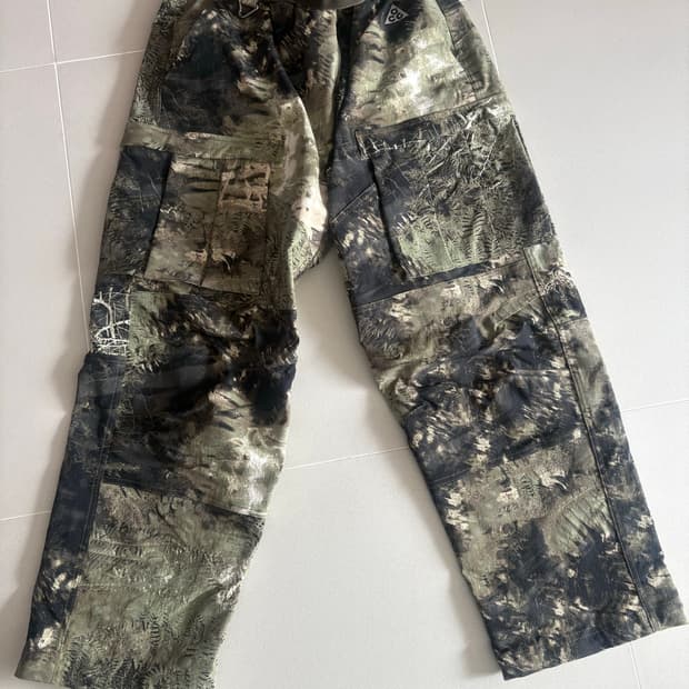 나이키 ACG 스미스 서밋 올오버 프린트 카고 팬츠 오일 그린 L