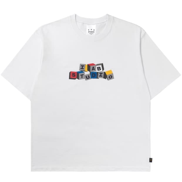 아이앱 스튜디오 티셔츠 블록 화이트