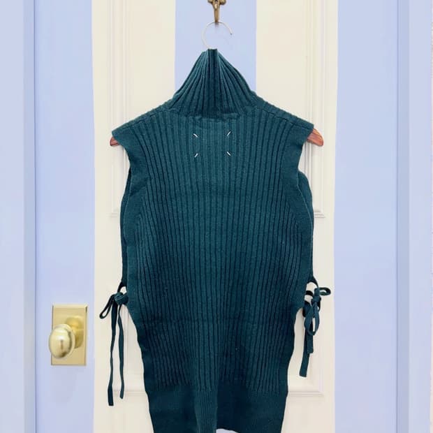 메종마르지엘라 터틀넥 니트 베스트